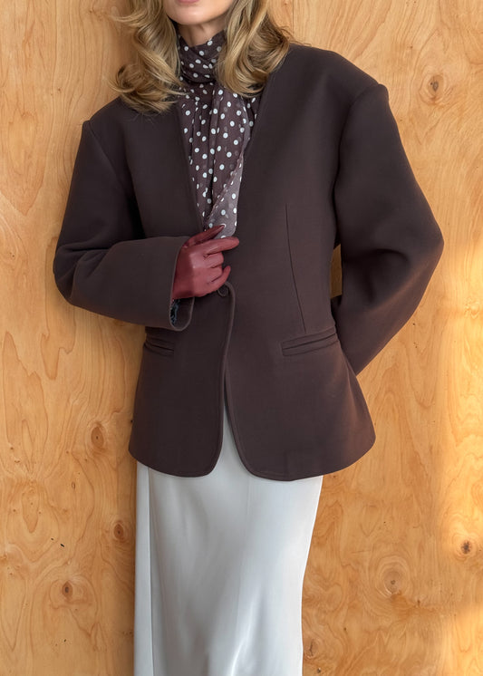 Жакет-пальто без лацканів