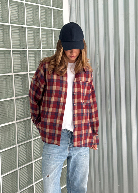 Сорочка в клітинку з бавовни