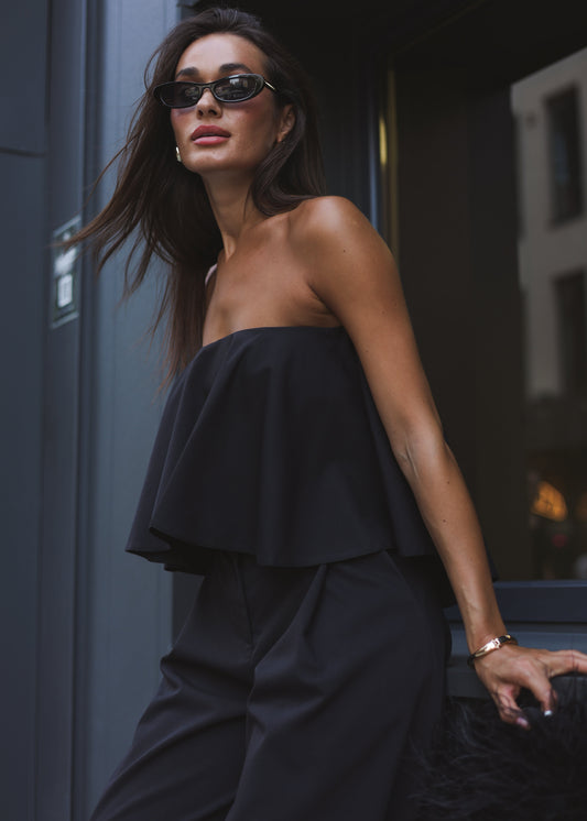 Костюм з топу-бандо та палацо