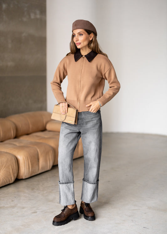 Джемпер з акцентним коміром