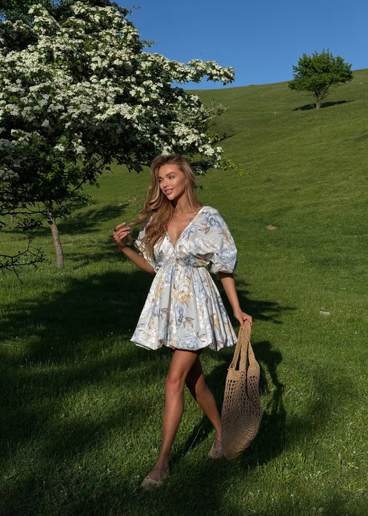 Квіткова сукня з бавовни