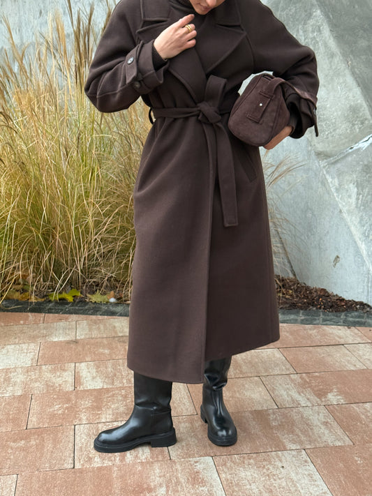 Пальто з вовною у складі