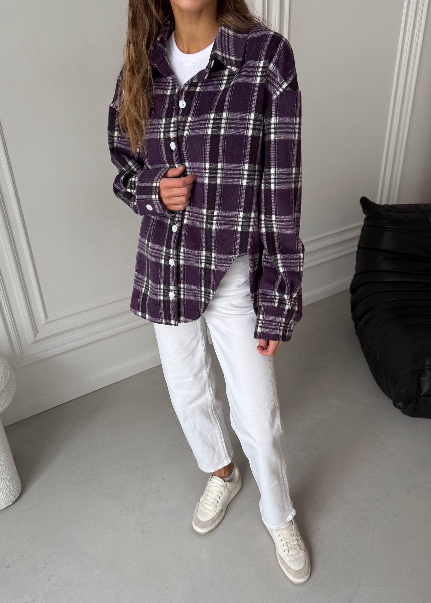 Сорочка з акцентним розрізом