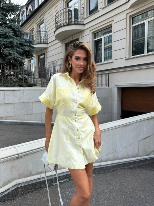 Сукня міні з тенселу