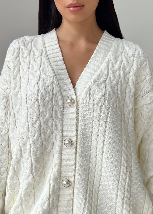 Кардиган фактурної в'язки