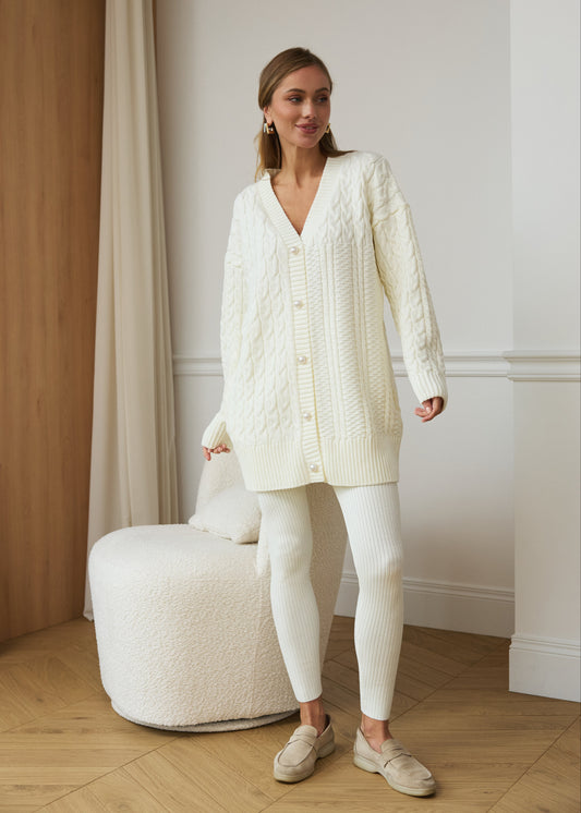 Кардиган фактурної в'язки