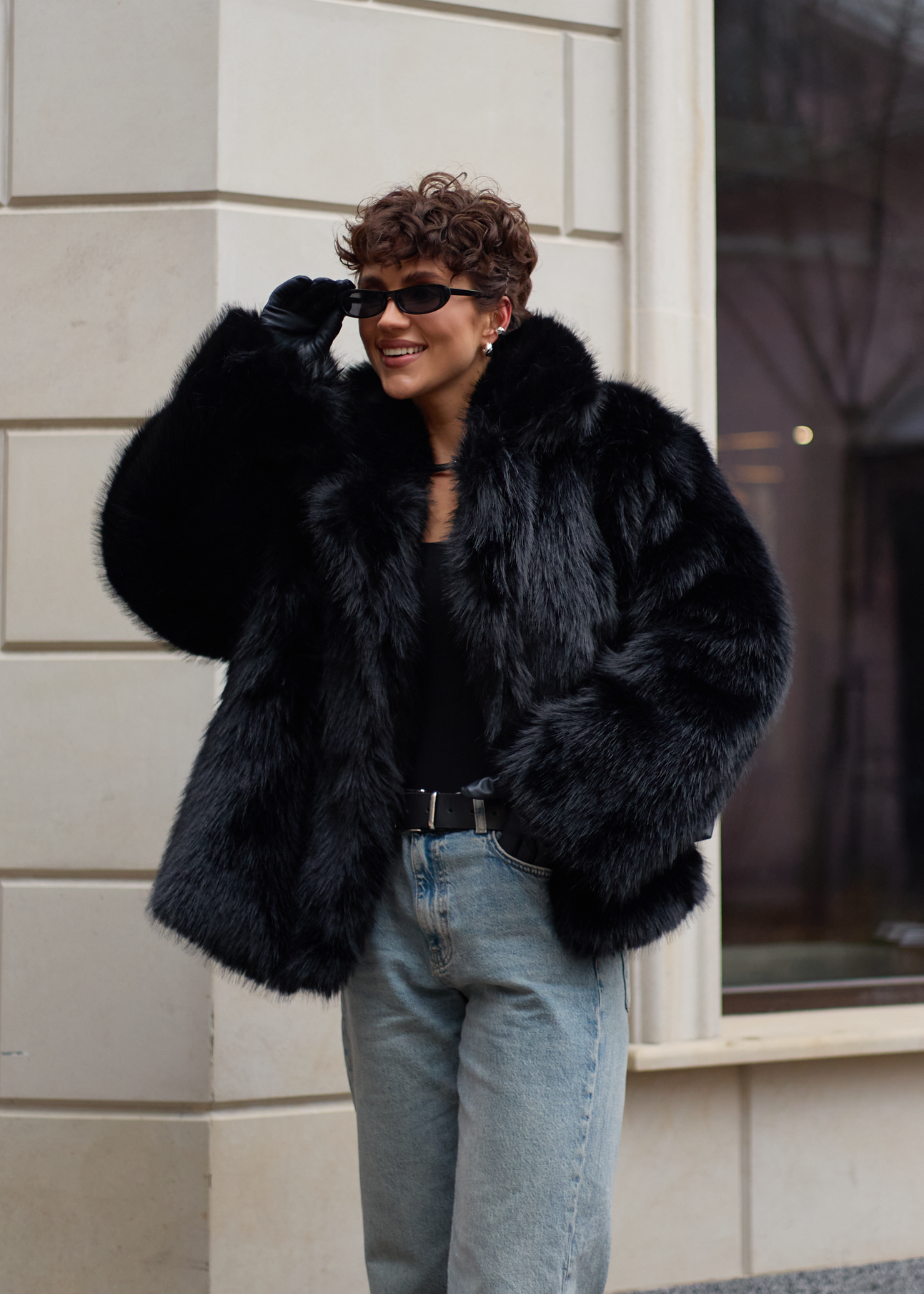 Шуба з екохутра