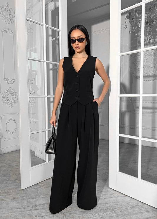 Костюм з палацо та жилету