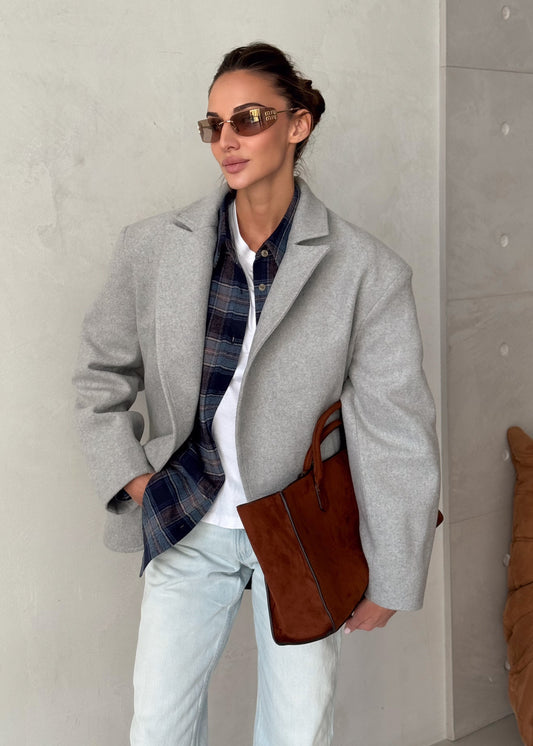 Вкорочений жакет-пальто