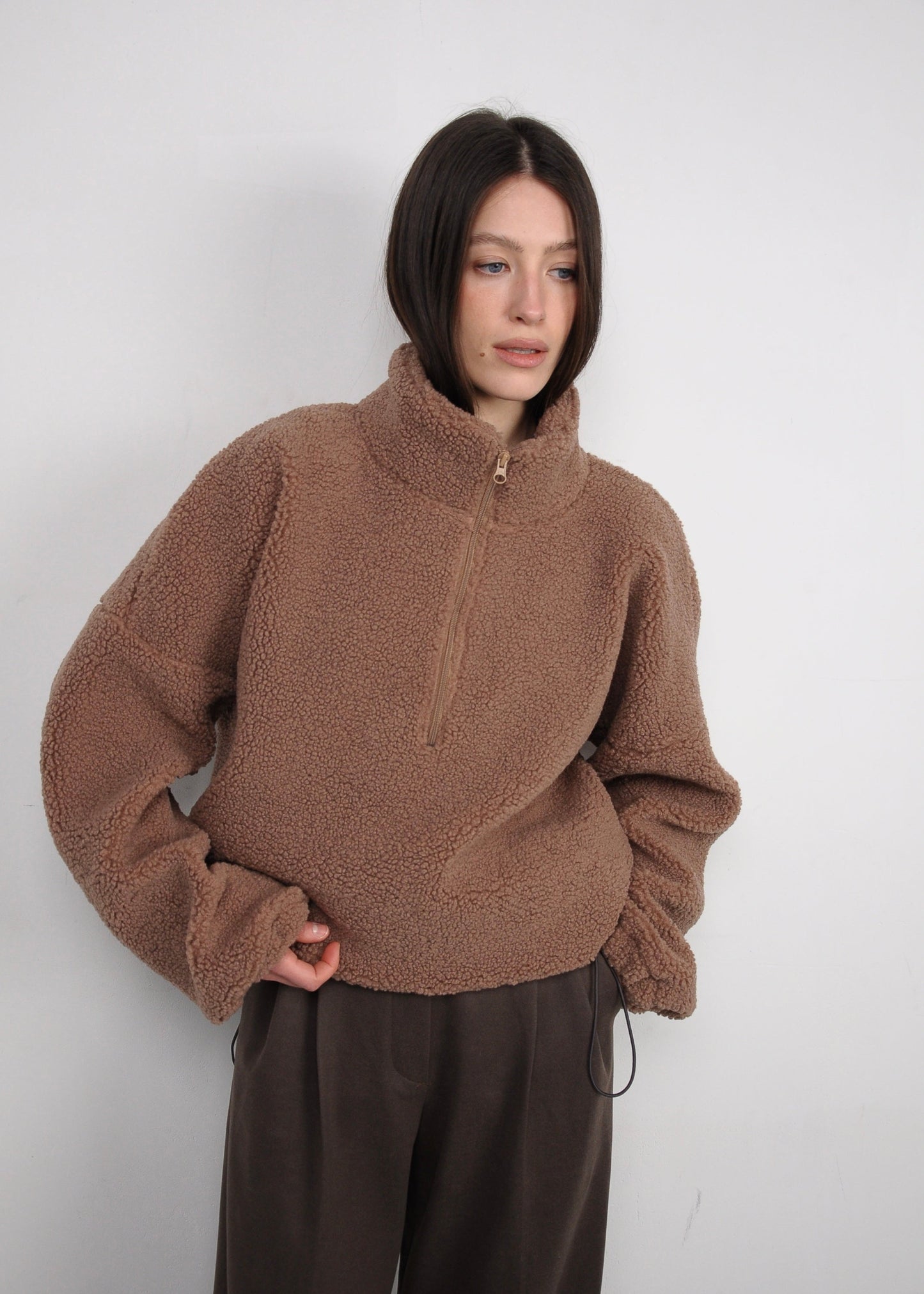 Флісова кофта з блискавкою