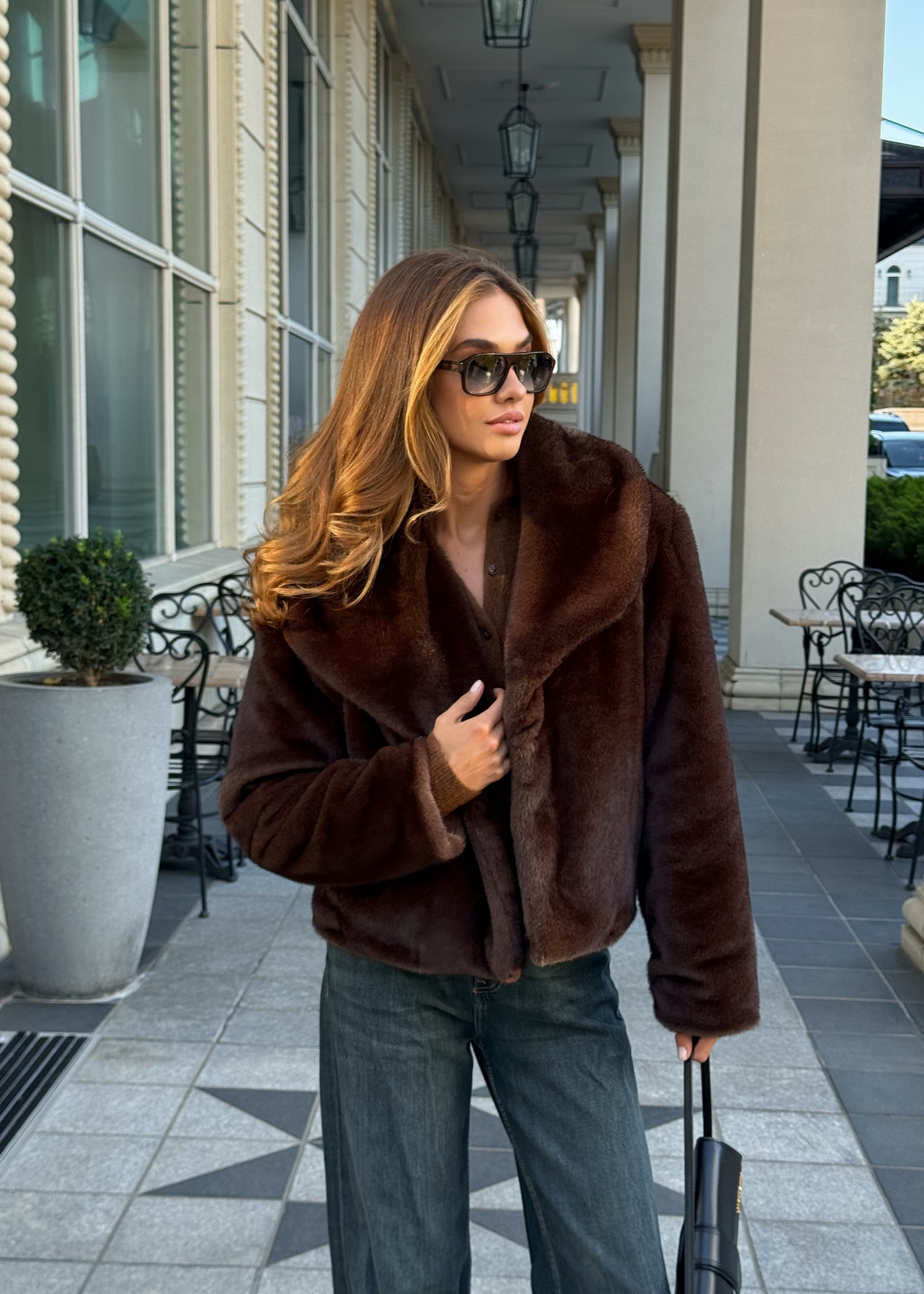 Шуба з екохутра