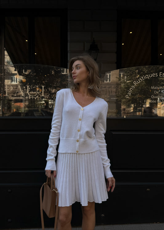 Трикотажний костюм зі спідницею