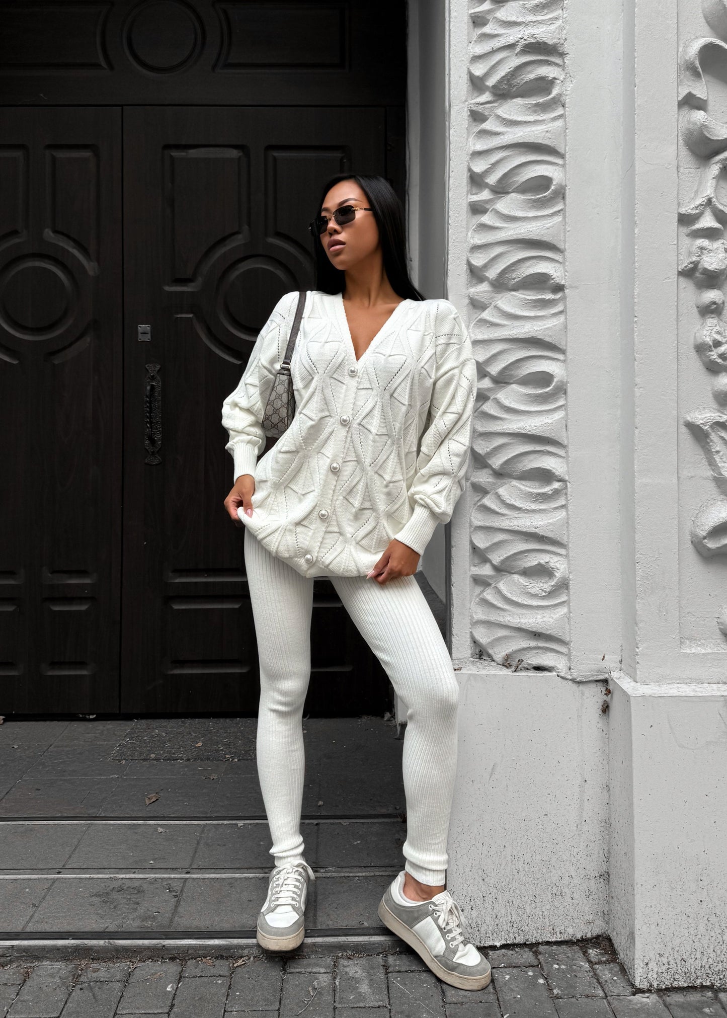 Кардиган фактурної в'язки