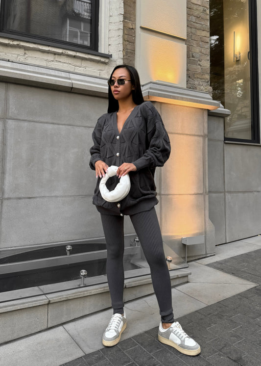 Кардиган фактурної в'язки