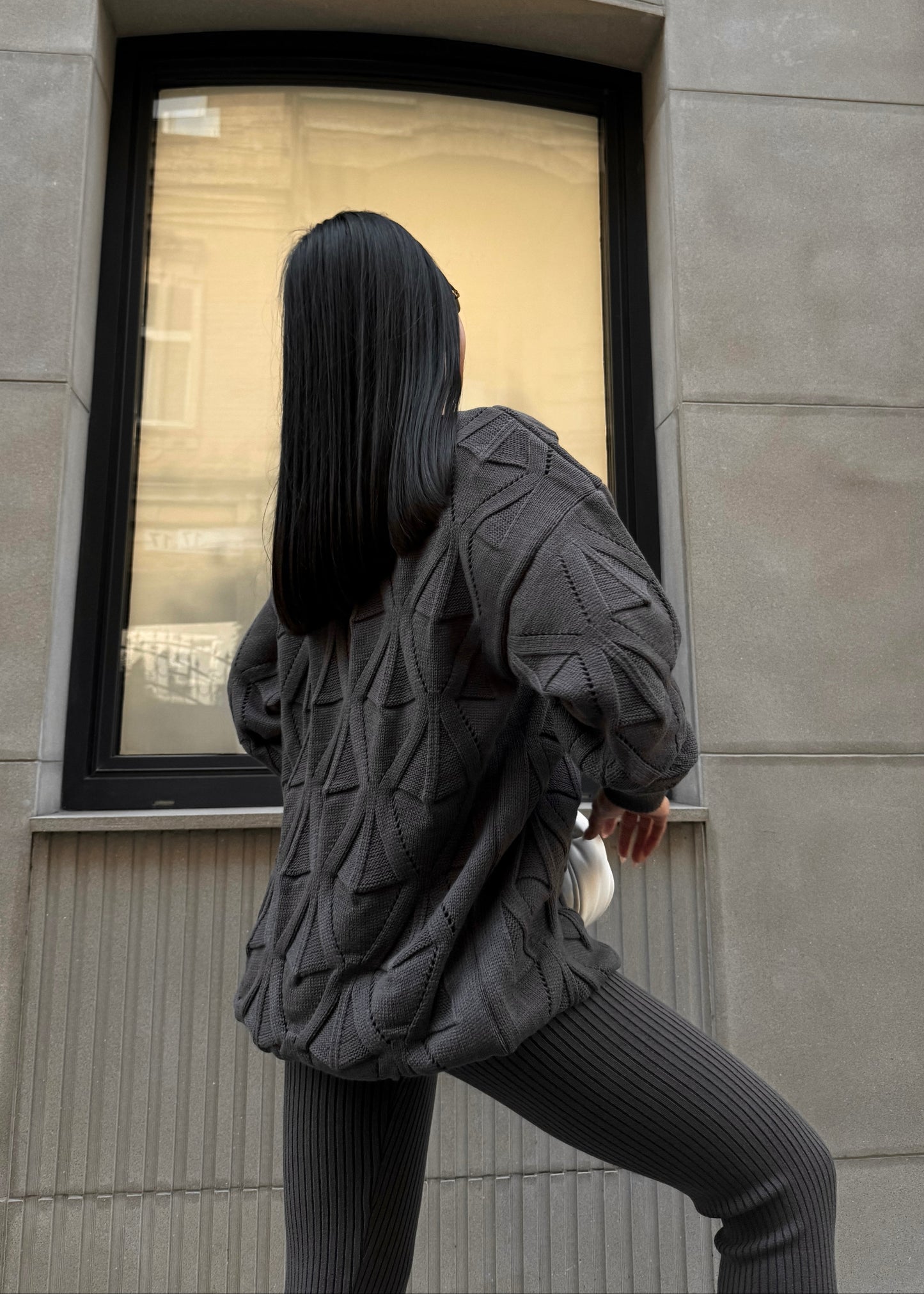 Кардиган фактурної в'язки