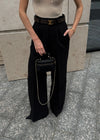 Класичні брюки-палаццо в чорному кольорі