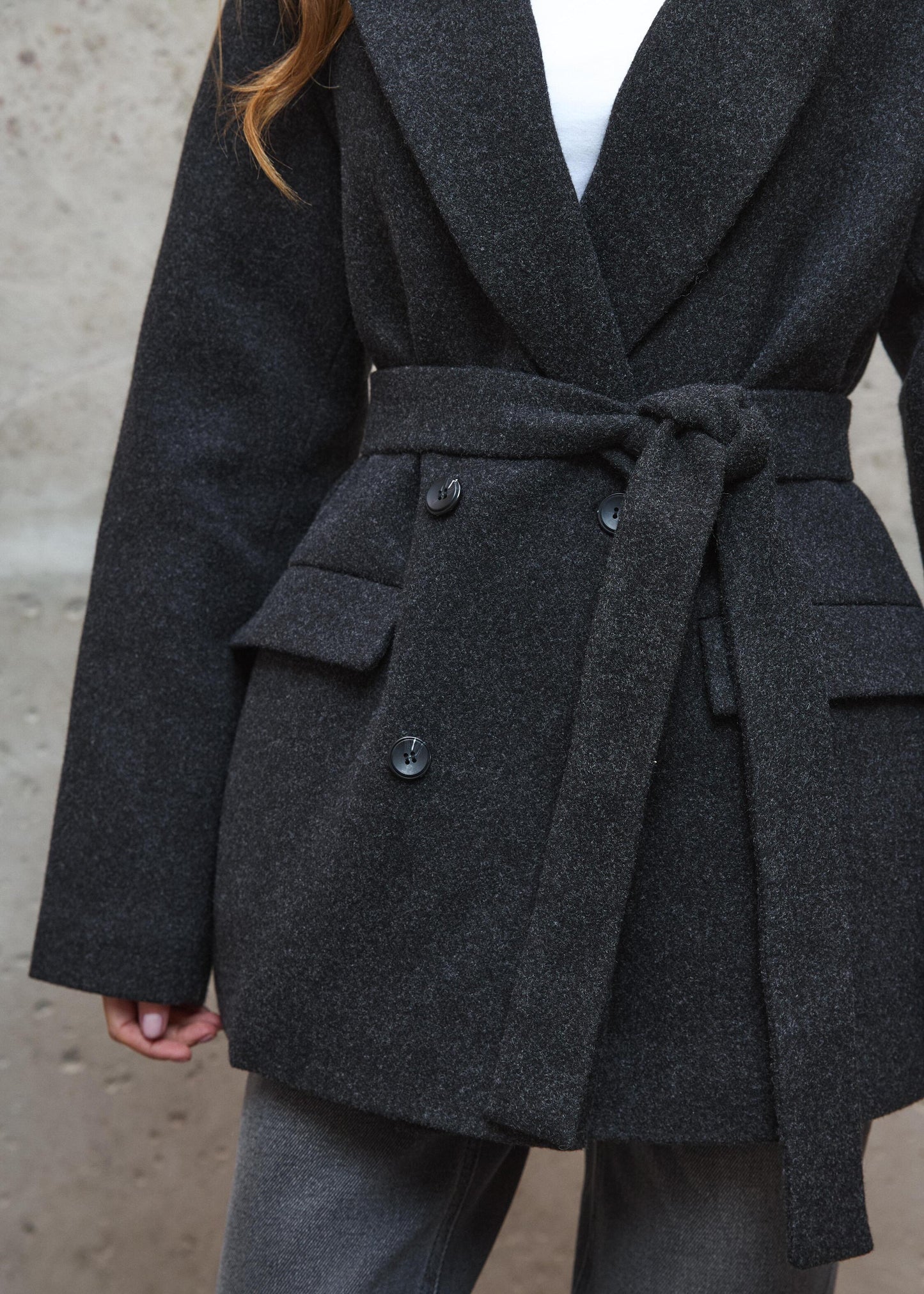 Утеплене пальто з вовни