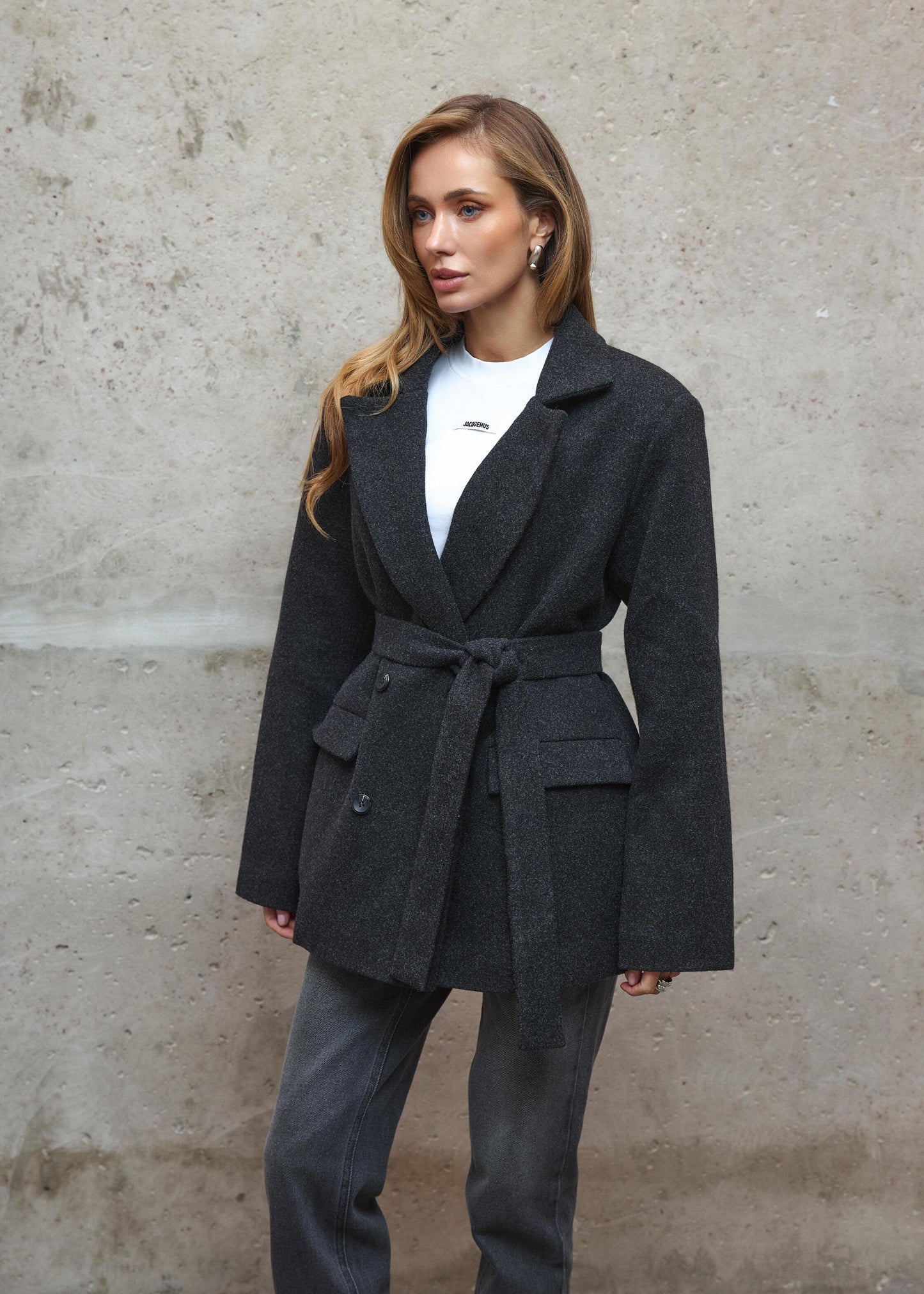 Утеплене пальто з вовни