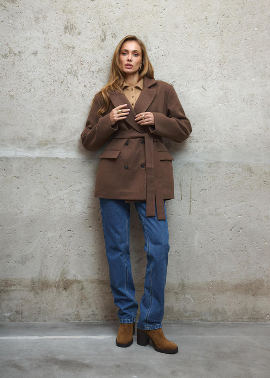 Утеплене пальто з вовни