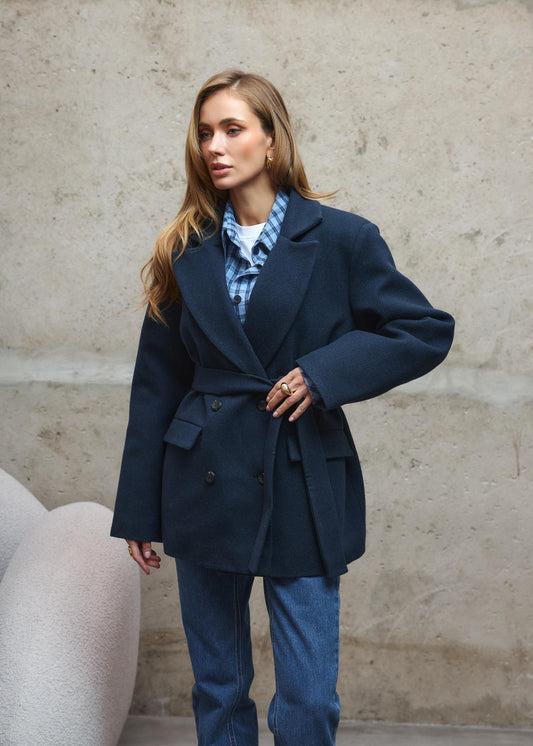 Утеплене пальто з вовни