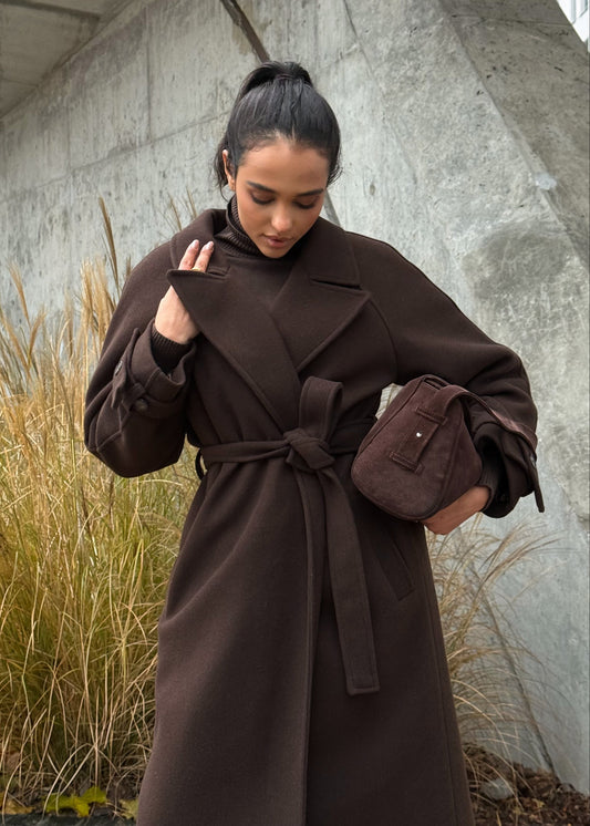 Пальто з вовною у складі