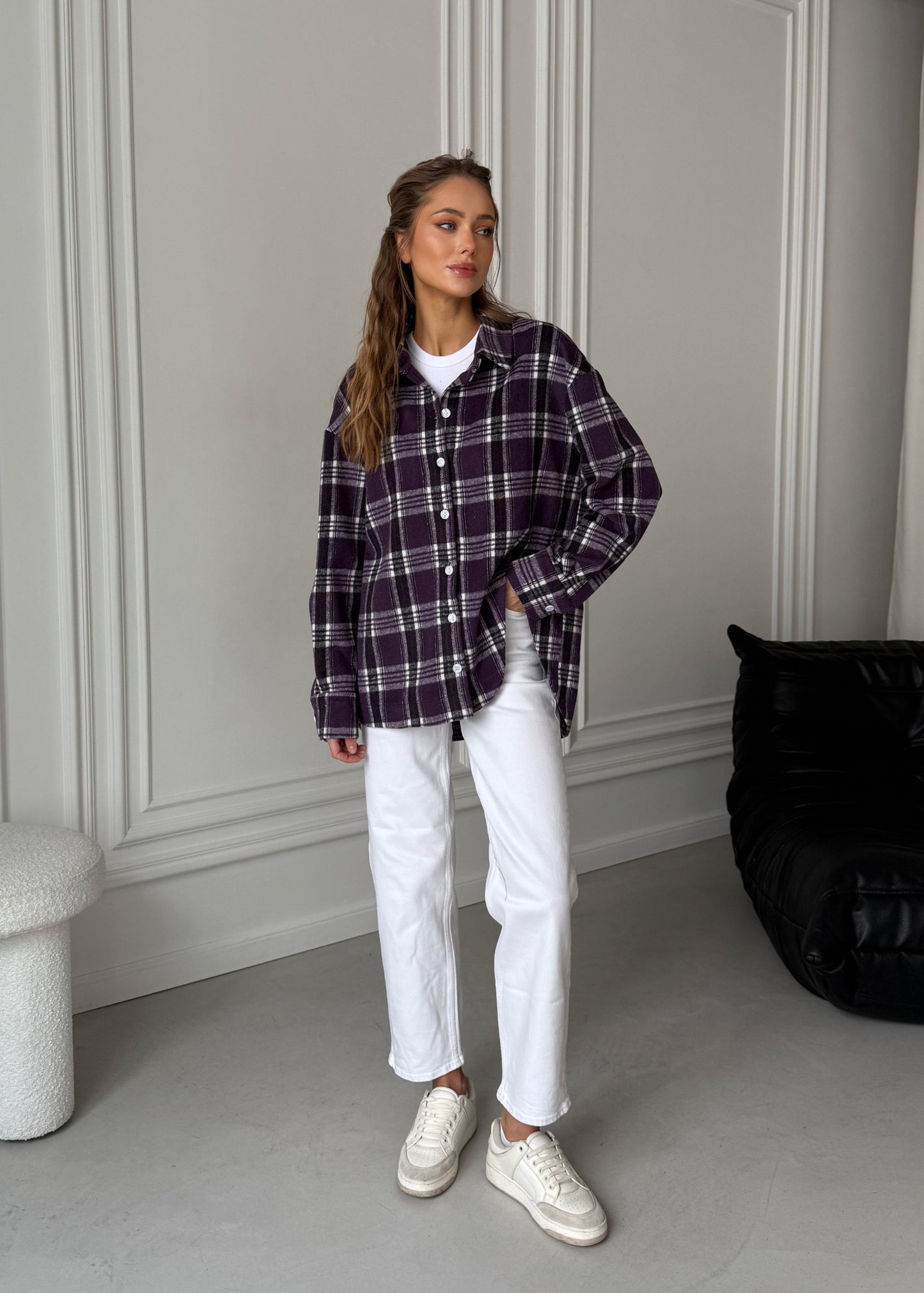 Сорочка з акцентним розрізом