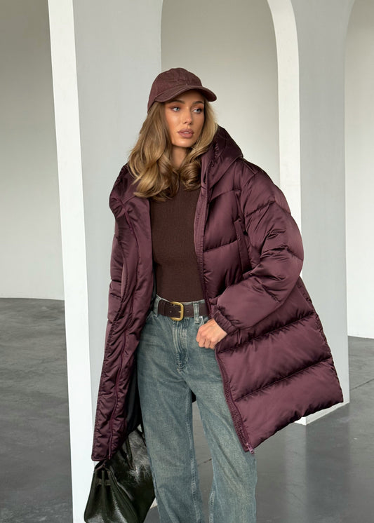 Подовжений пуфер з кулискою на талії