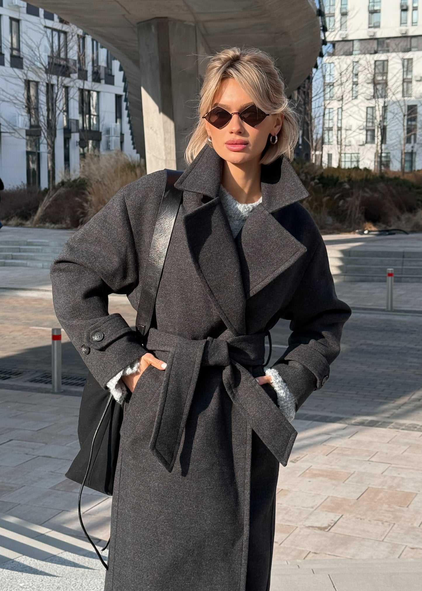 Пальто з вовною у складі