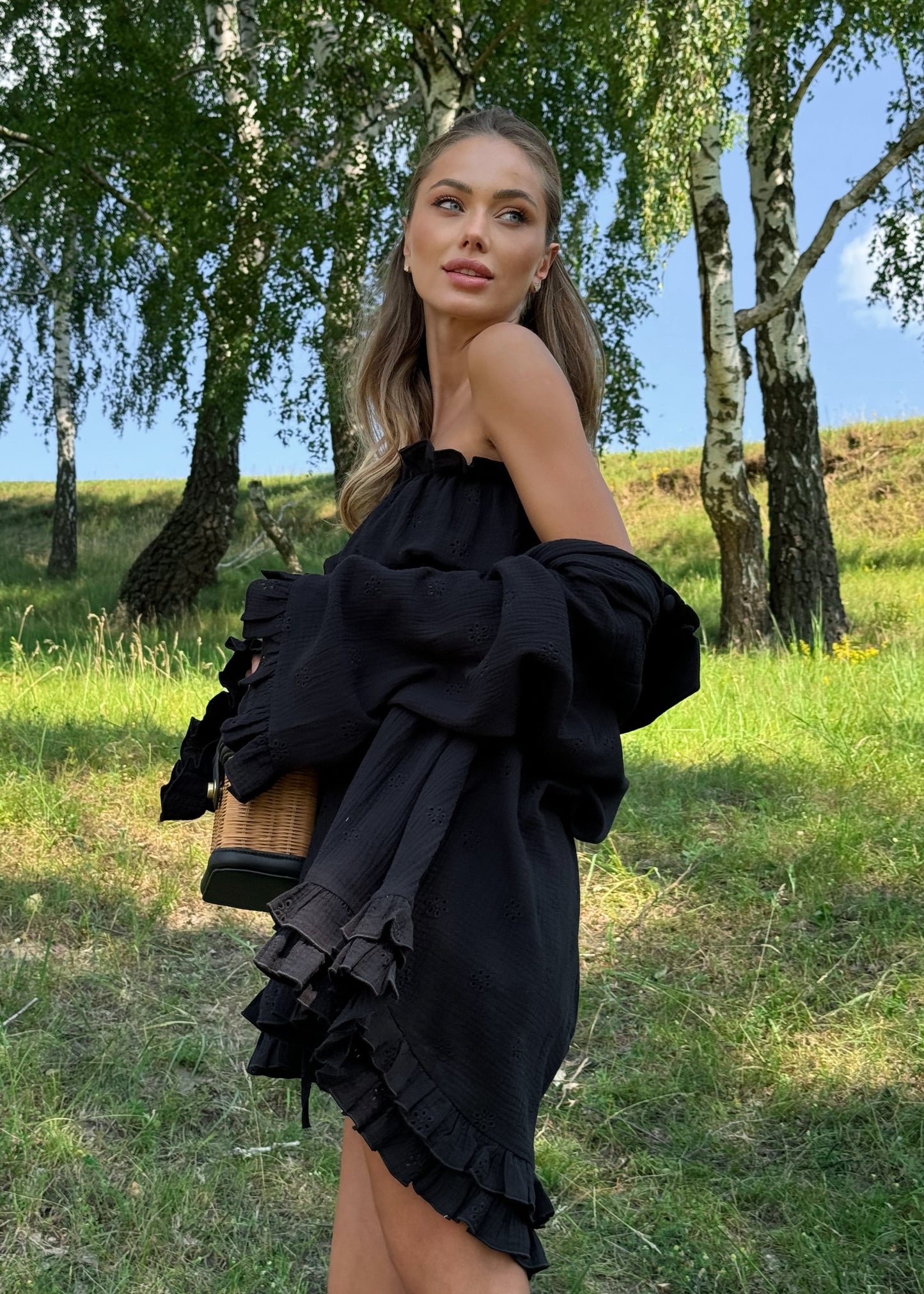 Сет-трійка з рюшами
