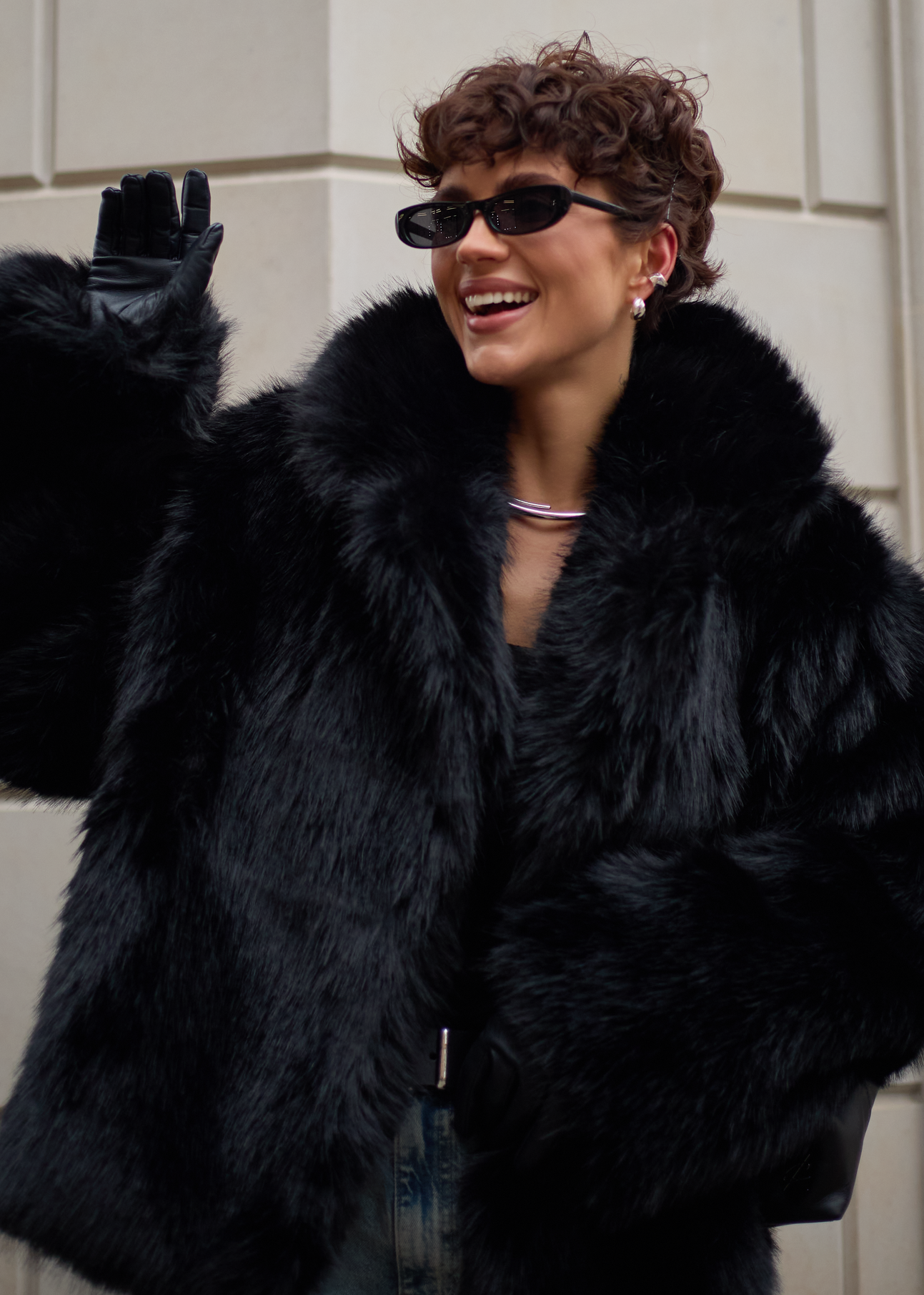 Шуба з екохутра