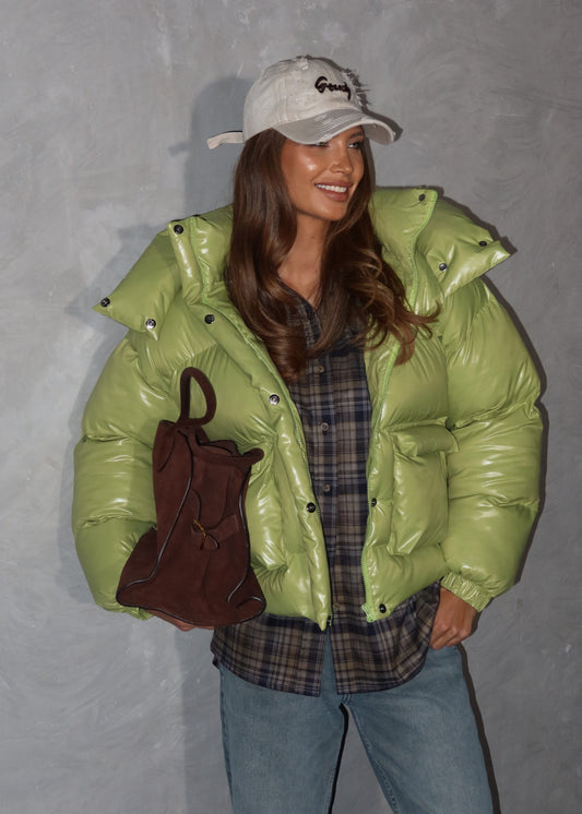 Зимовий пуфер з акцентими кишенями