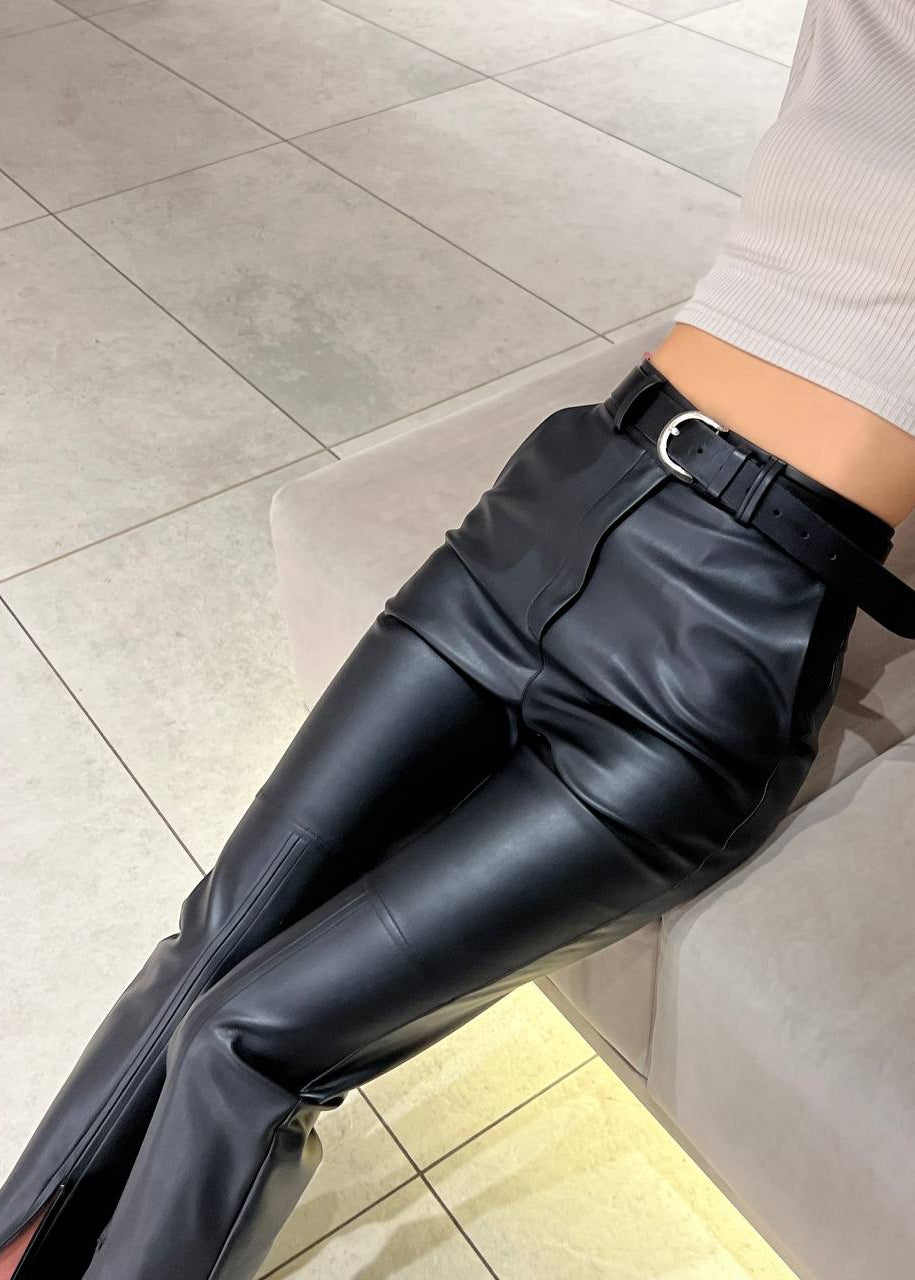 Штани з екошкіри