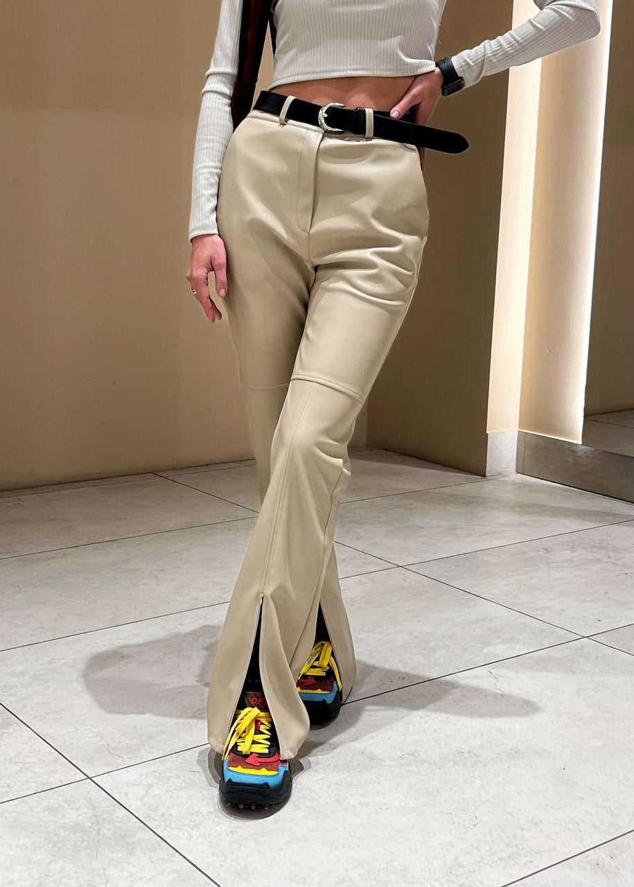 Штани з екошкіри