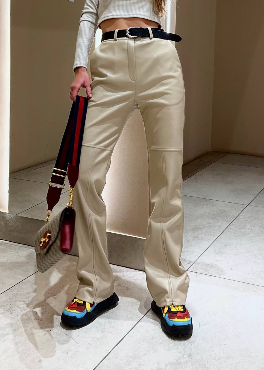 Штани з екошкіри