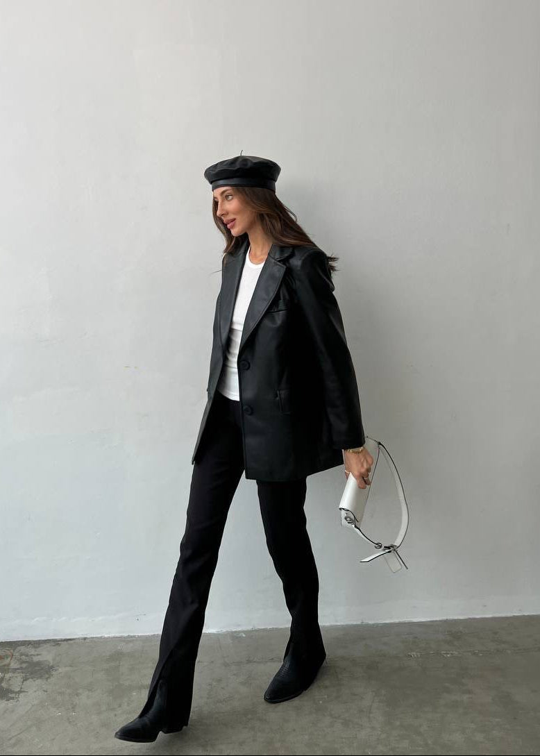 Жакет з екошкіри