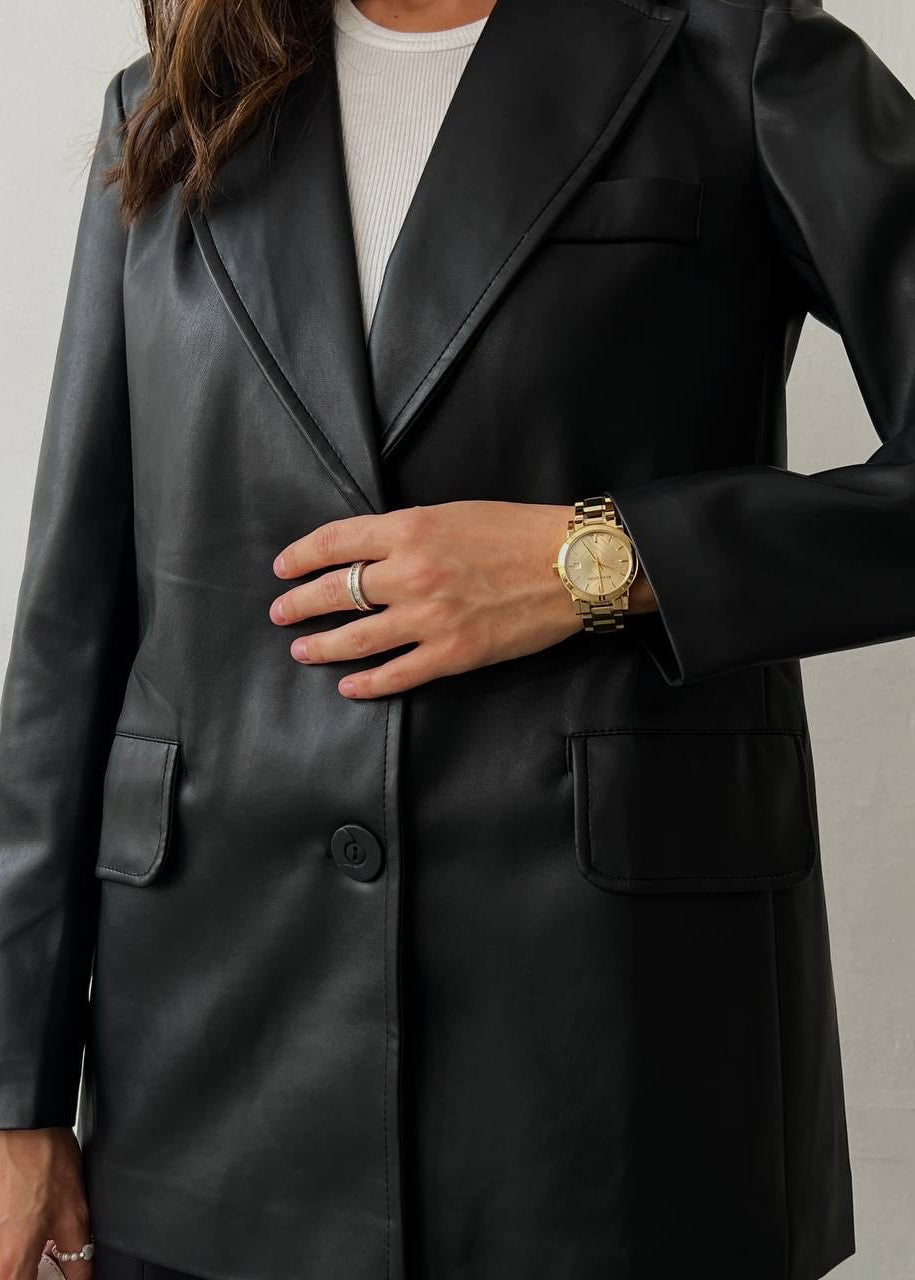 Жакет з екошкіри