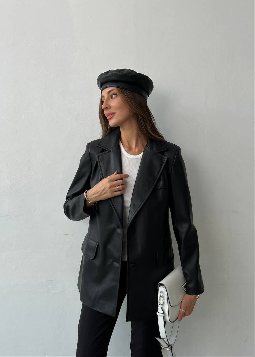 Жакет з екошкіри