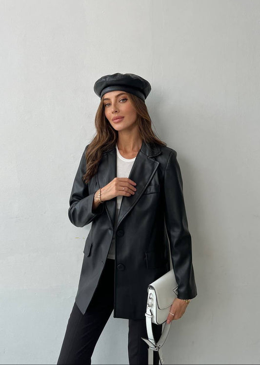 Жакет з екошкіри